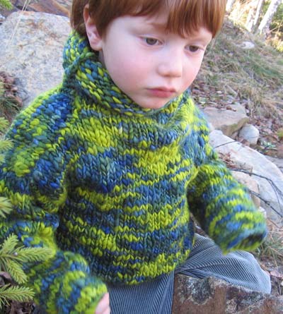 handknit childrens sweater