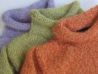 handknit childrens pullover sweater